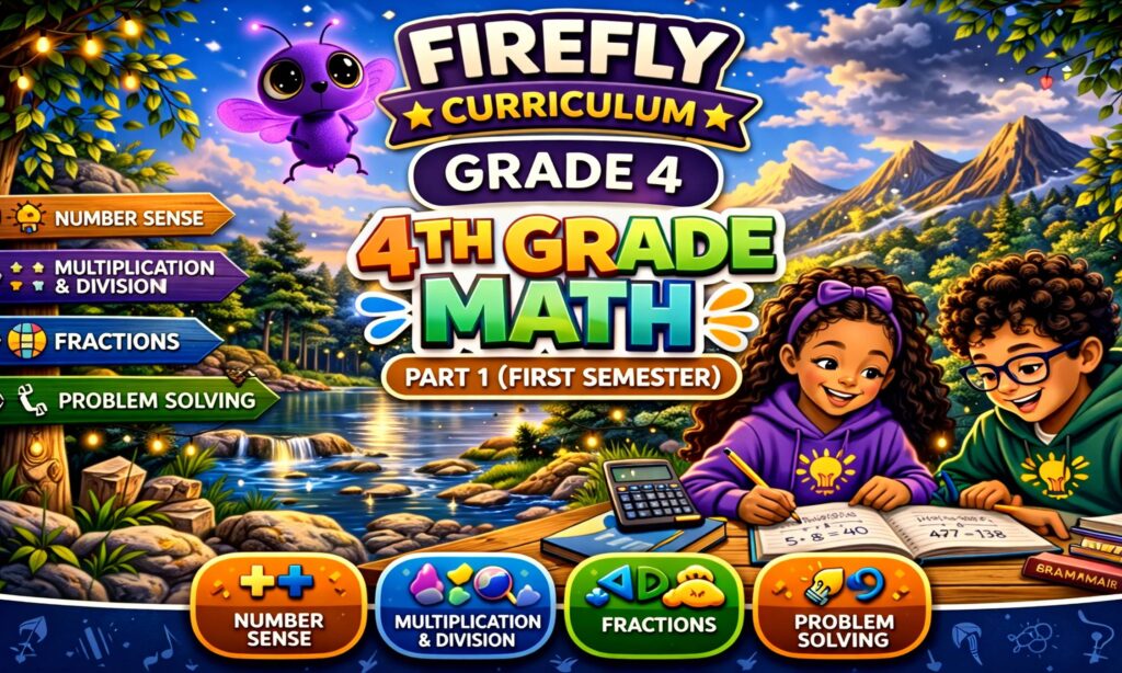 Firefly Curriculum: 4th Grade Math Part 1 (First Semester) – Firefly ...